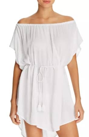 White sheer caftan