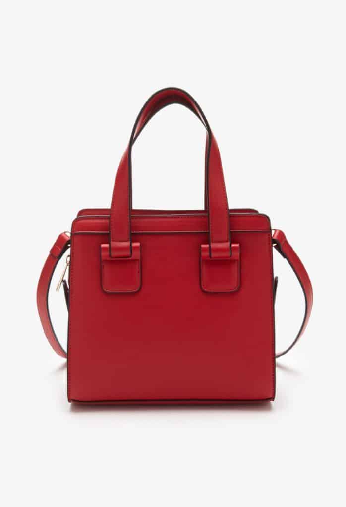 FOREVER21 LONG STRAP FAUX LEATHER SATCHEL