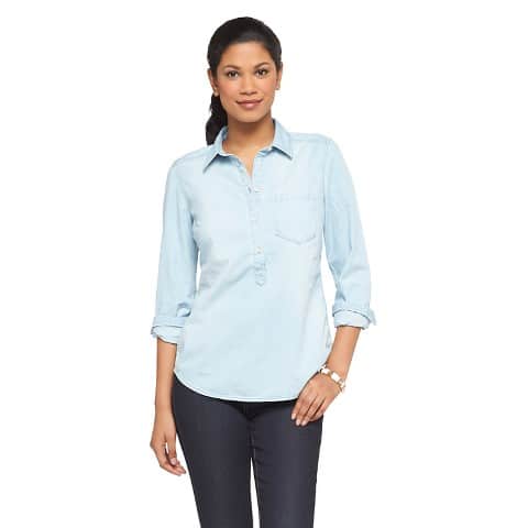 Light blue denim shirt