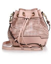 Pink bucket bag