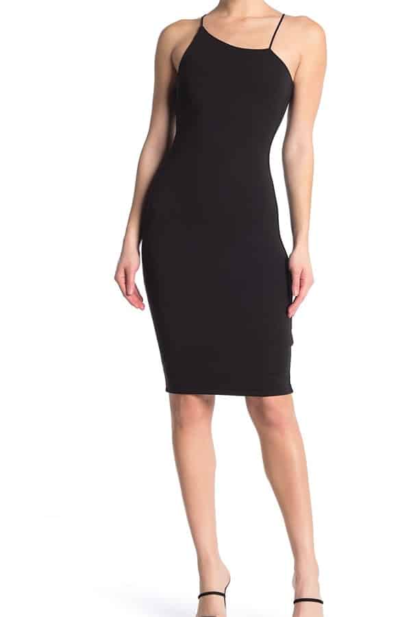 what shoes to wear with a bodycon dress
