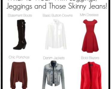what to wear with skinny pants graphic