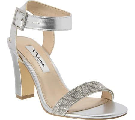 Silver Chunky Heel, $88.95, Shoebuy.com