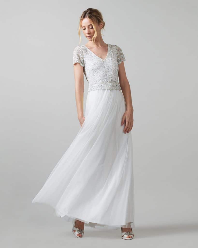 Evangeline Tulle Embellished Wedding Dress, $790, Phase Eight