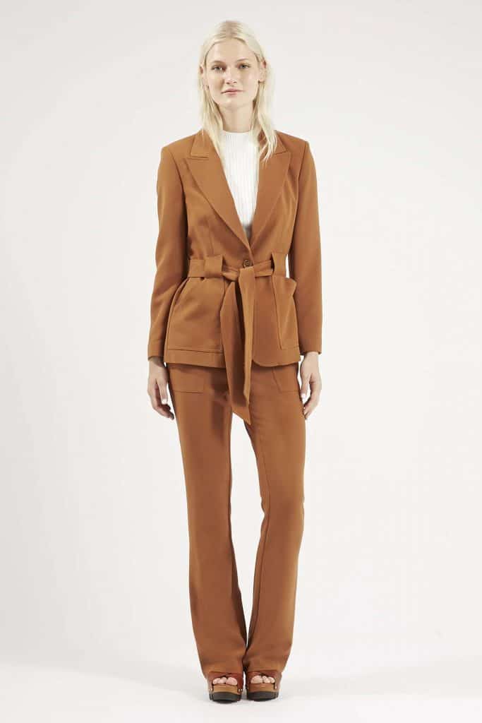 Belted '70s Suit Jacket and Flares, $120, Topshop