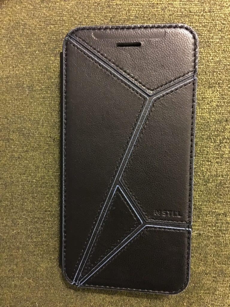 fashion phone case on green background