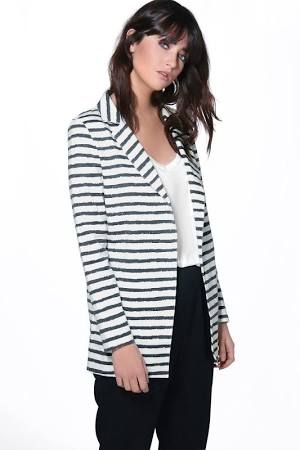 Kelly Osbourne: Steal Her Style 9 Eliza Stripe Blazer, $20, Boohoo