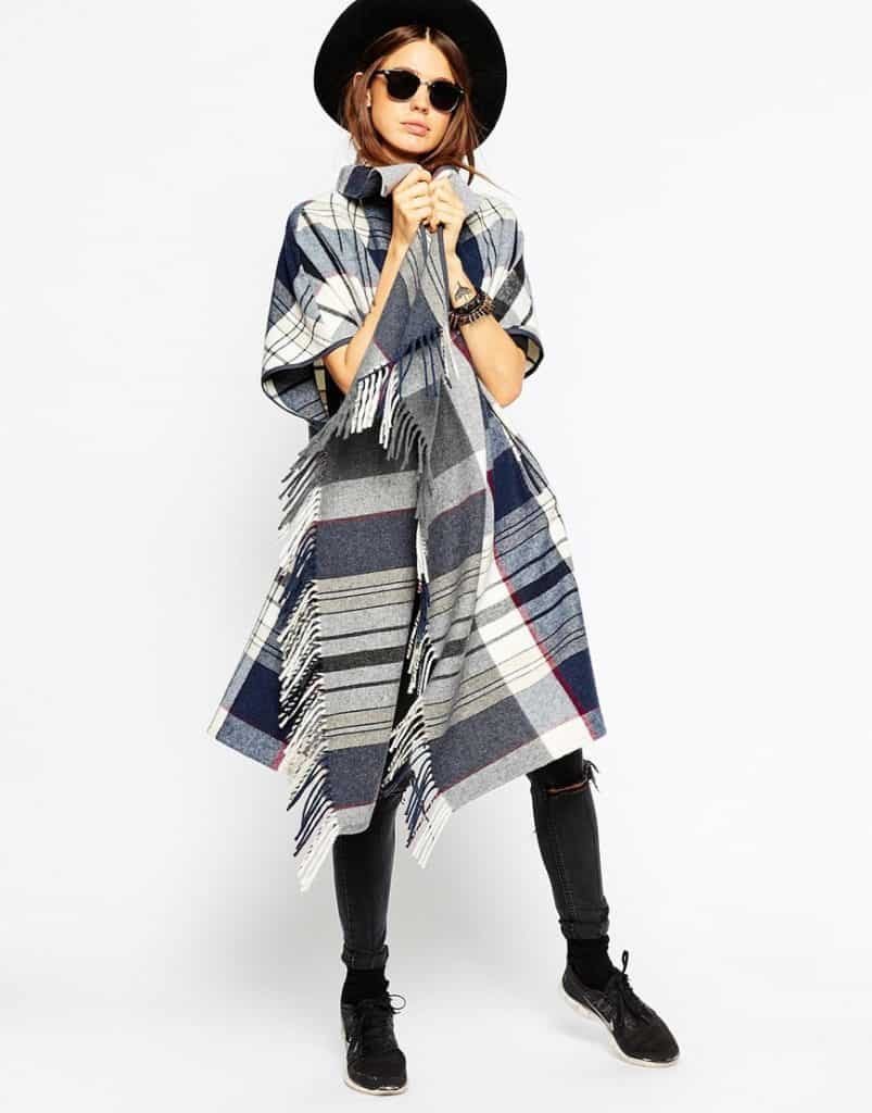 Blanket cape, $77, ASOS