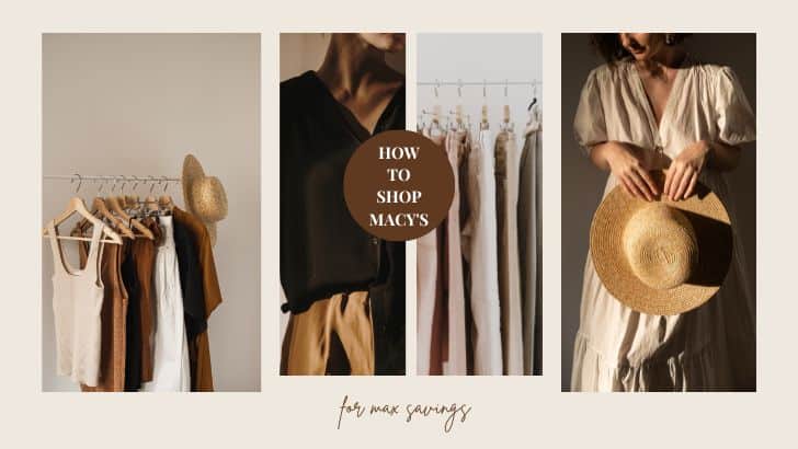 How to shop Macy's collage.