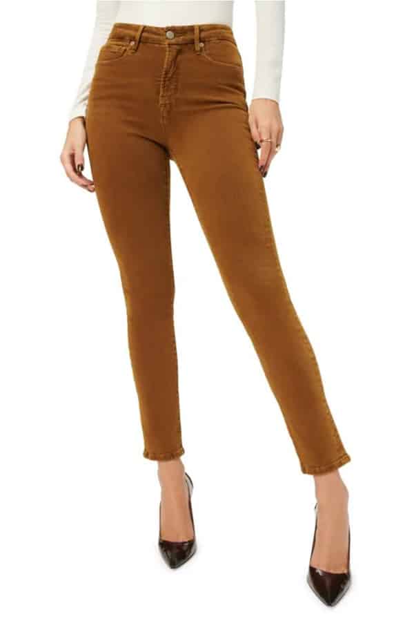 Camel skinny pants.