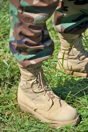The Fashion Rule You Should Never Break 1 foot soldier in camouflage pants and boots