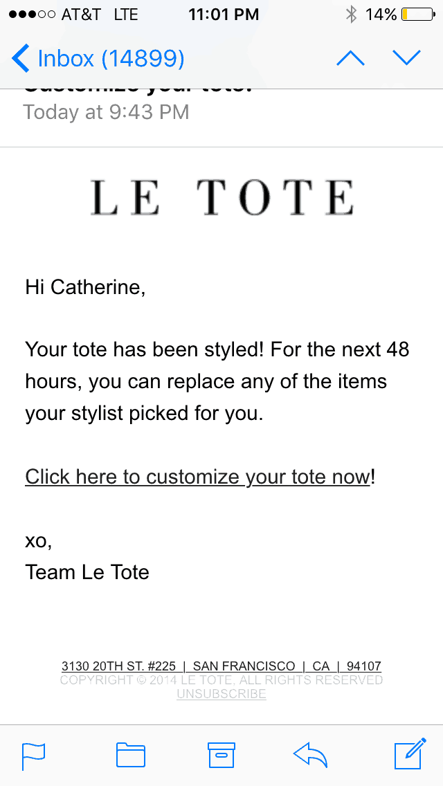 le tote deal
