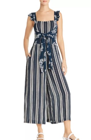 Mixed print jumpsuit