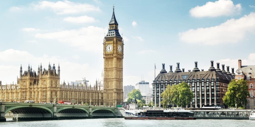 View of Big Ben in London