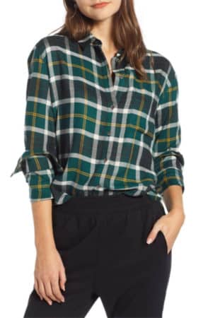 90s fashion trends - plaid top