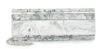 holiday handbag - marbled clutch