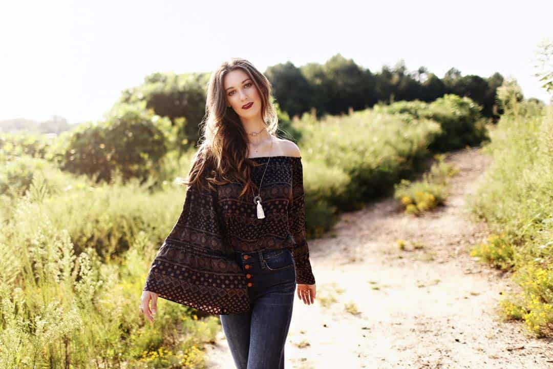 Alpharetta Shopping Guide: Explore Georgia's Retail Destination 3 Woman wearing off-shoulder, wide sleeve blouse