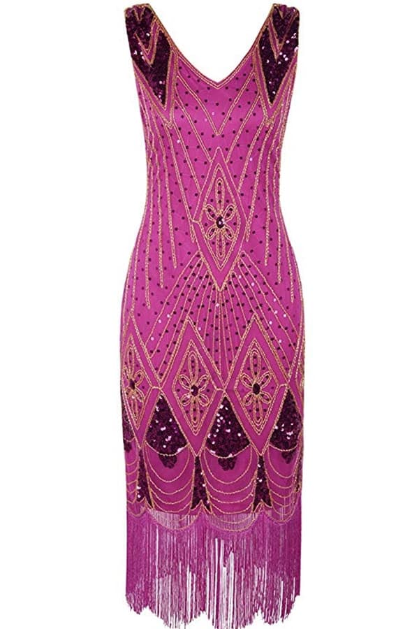 Pink flapper dress
