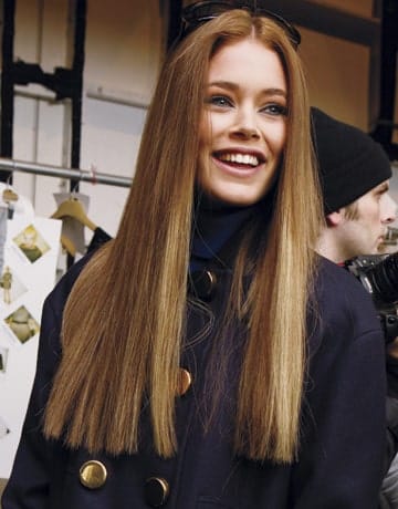 hair trends - very long, straight hair style