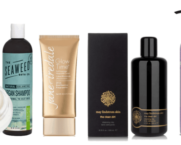 all natural beauty products collage