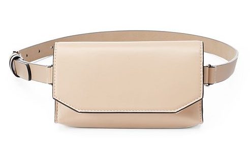 runway inspired spring accessories - faux leather fanny pack