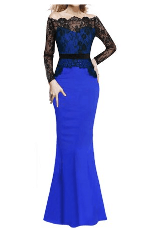 prom dress trends - two piece dress with lace overlay