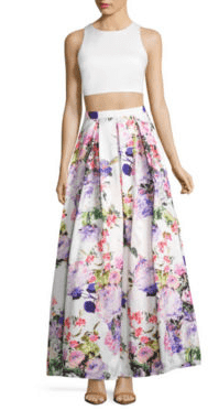jcpenney two piece prom dress