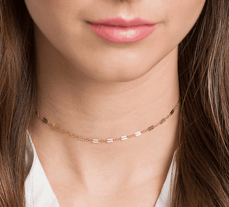Delicate choker chain 