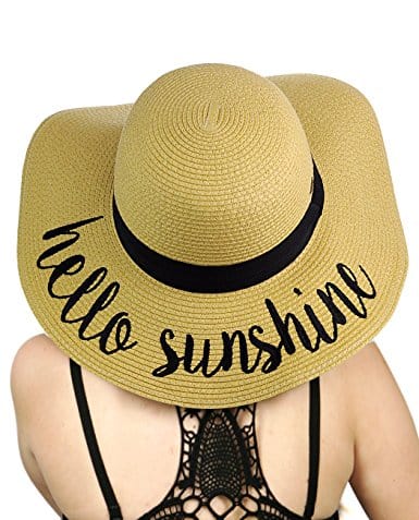 Floppy sun hat with 