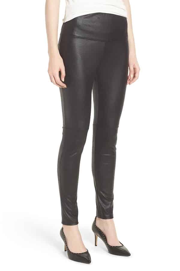 Leather look leggings 