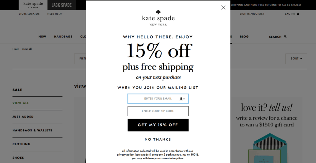 The Hunt for A Kate Spade Coupon Code by Budget Fashionista