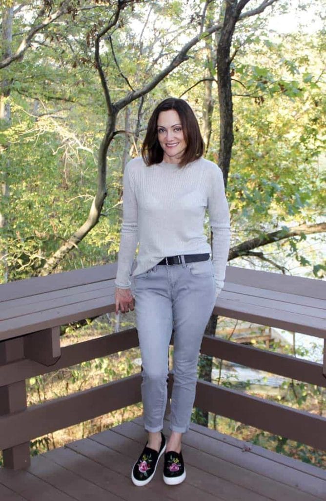 How to Wear Statement Sneakers 3 Monochrome outfit with statement sneakers