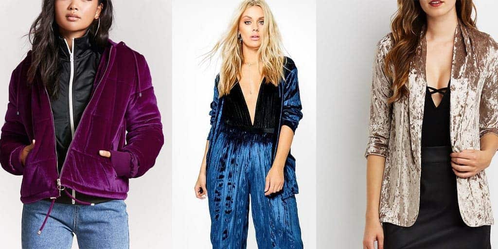 Velvet trends - three velvet pieces for fall