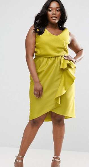 10 ruffle dresses that dazzle (Under $200) 1 Green Ruffle Dress Plus Size ASOS