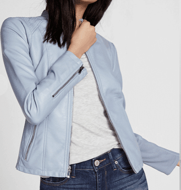 Blue moto jacket