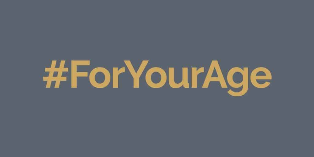 #foryouage campaign - share stories of "for your age" backhanded compliments