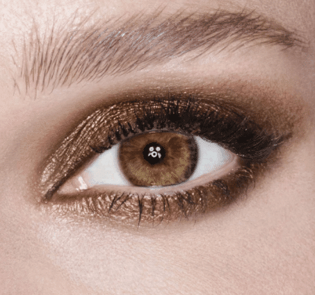Copper smokey eye makeup 