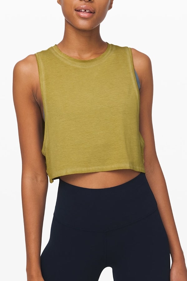 best cropped workout tops