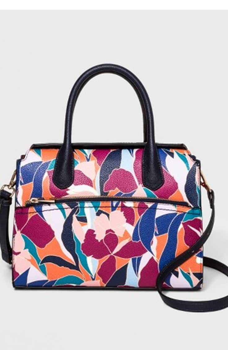 Colorful floral satchel from target