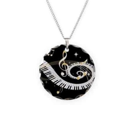 Pendant with piano keys design