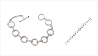 Swarovski Circle Crystal Silver Rhodium-Plated Bracelet