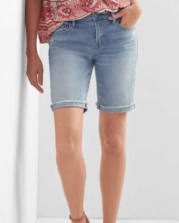 Denim bermuda shorts
