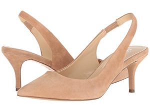 Nude slingback pumps