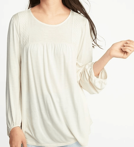 Crochet lace tee