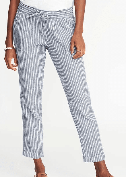 How to Mix Stripes Like a Sartorial Champ 1 Old Navy pants with horizontal stripes