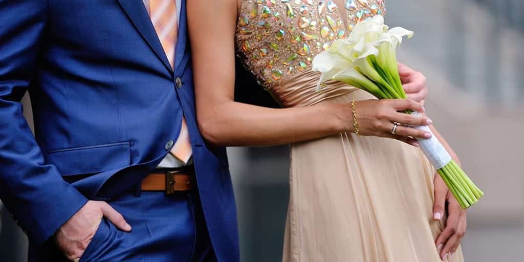 Couple in formal wear
