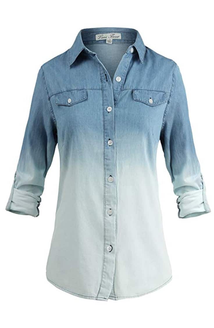 The Denim Ombre Shirt Made Famous by Kanye West — The Budget Fashionista