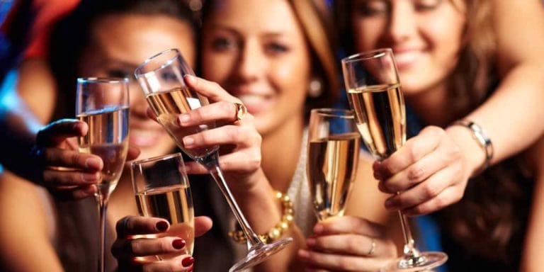 Woman at a party