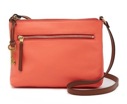 Coral cross body bag
