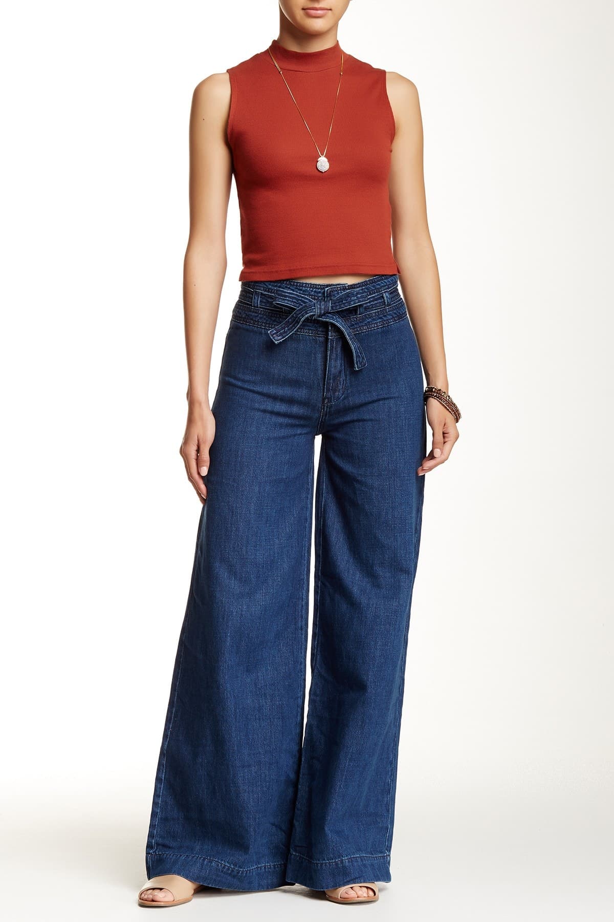 Wide leg jeans
